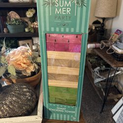 Summer Party Watermelon Jenga Game New In box