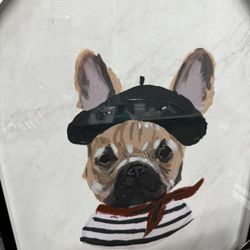 Band New Frenchie Decoration Photo In black Frame 