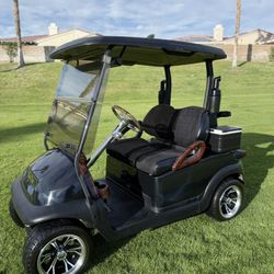 Black Lithium Street-Legal Club Car Golf Cart with New High-Speed Motor