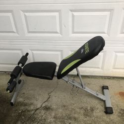 Adjustable Weight Bench Folds Flat 