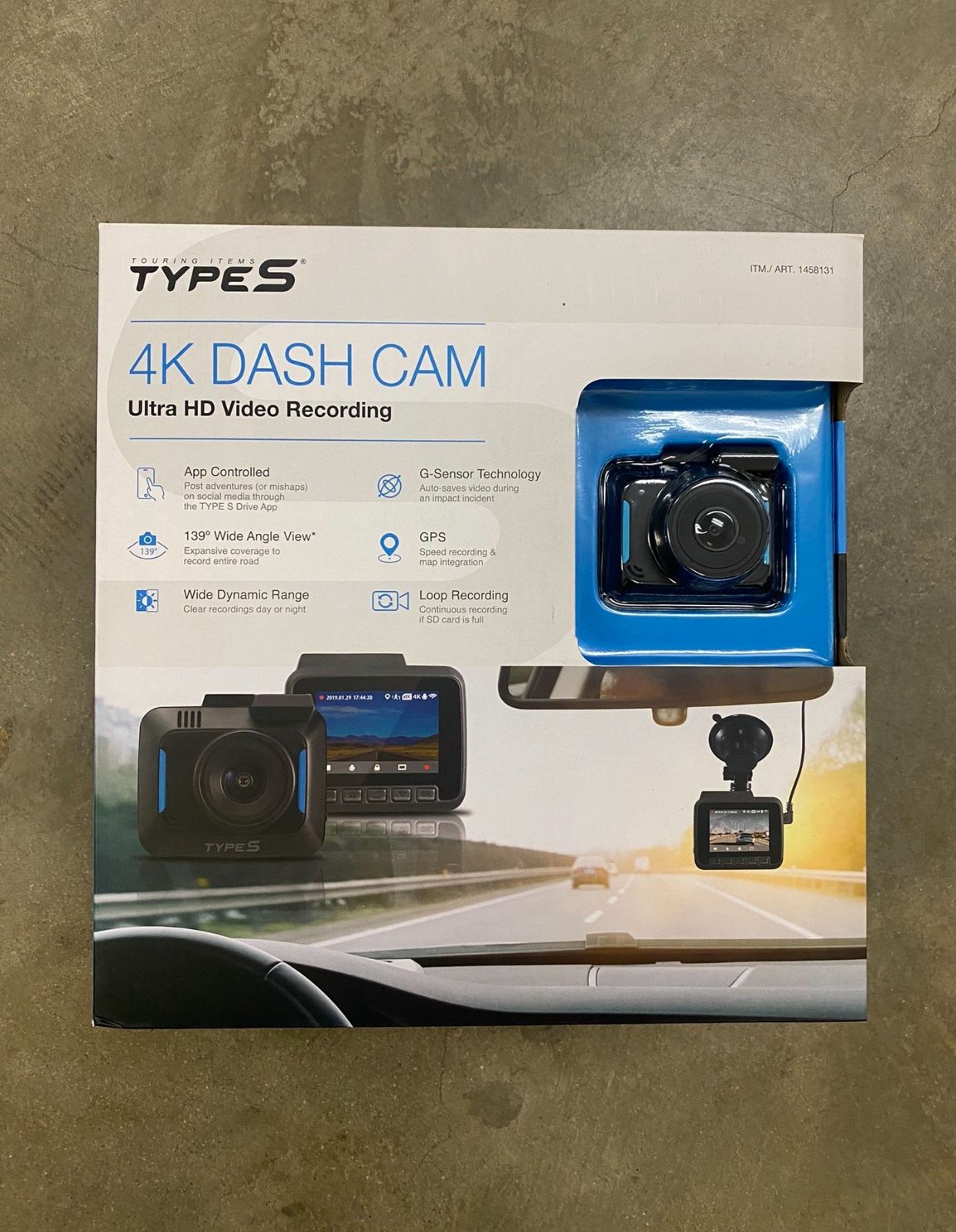 Type S 4K Dash Cam Ultra HD Video Recording