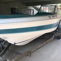 19’ Larson boat and trailer