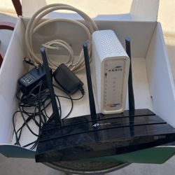 Modem And Router With Cables