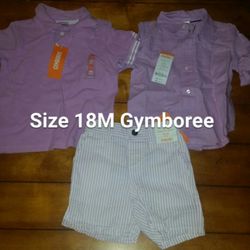 New Sz 18M Gymboree boys summer outfit Easter dressy casual 18 months nwt