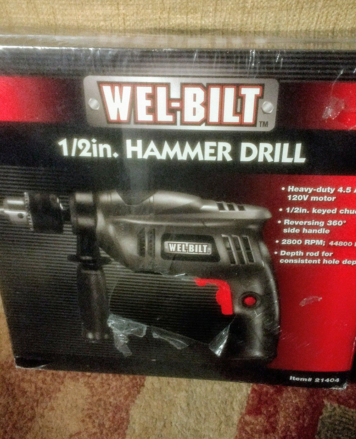 Hammer Drill with Milwaukee Hard Case