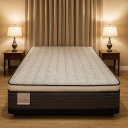 Brand New Full Size Mattress Pillow Top 14” Thick – Factory Direct! Also available in Twin, Queen & King. Ask about our Same-Day Delivery 🚚 