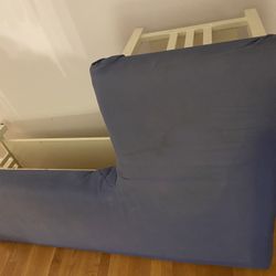 2 white unfinished furniture benches made into kitchen corner seating
