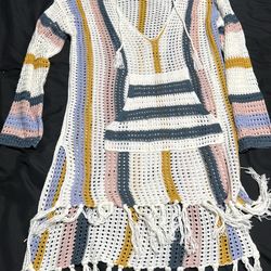 Knitted beach dress