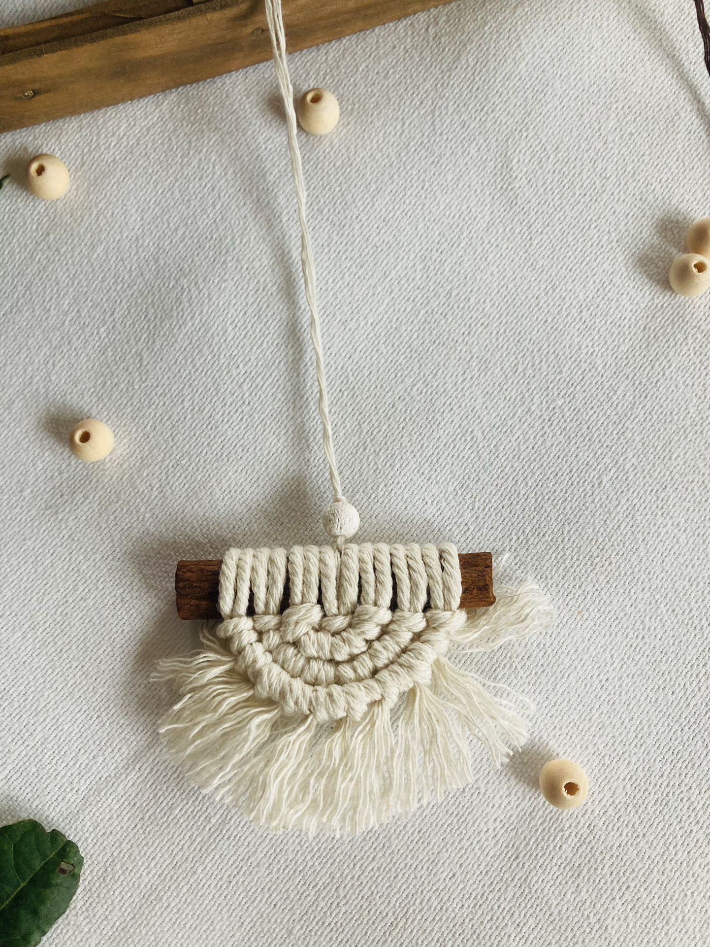 Mini Macrame Car Charm