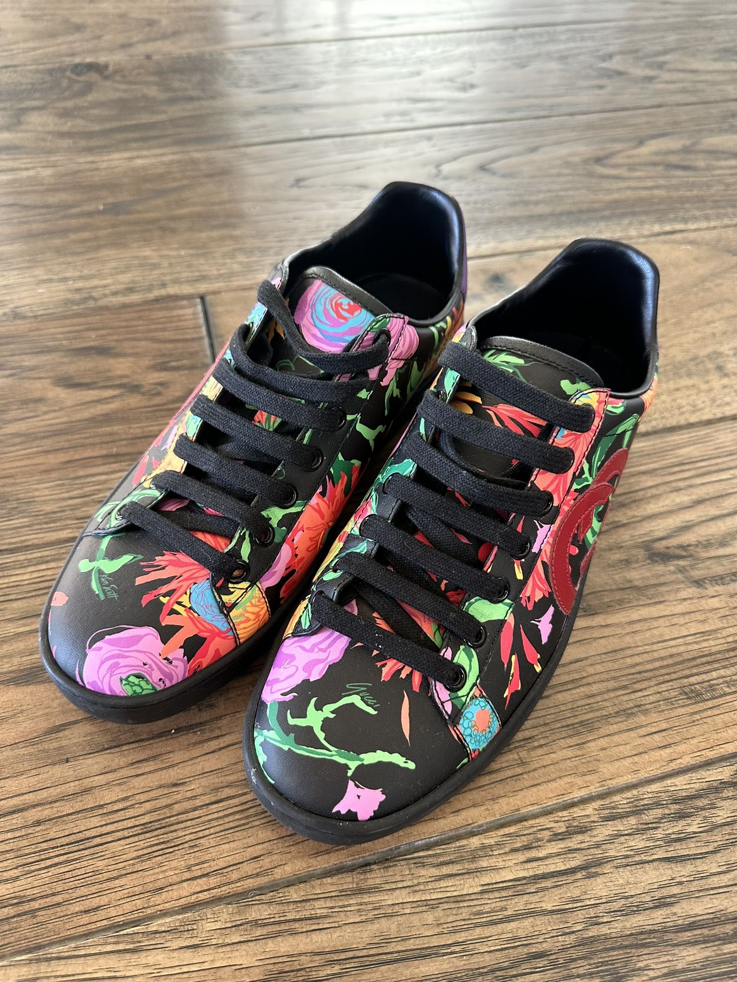 Gucci Ace Ken Scott sneaker floral black