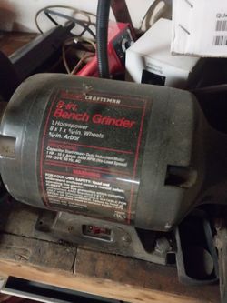 Craftsman 8 Inch Bench Grinder