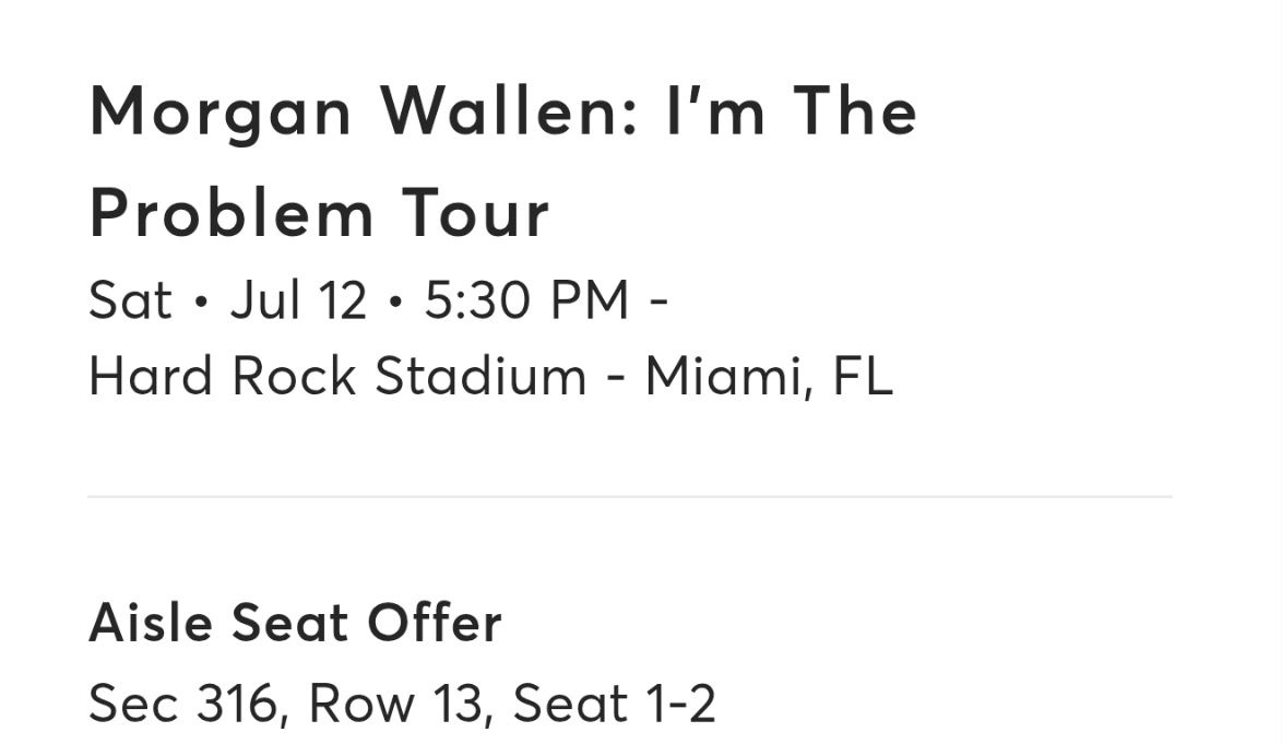 Morgan Wallen Tickets 