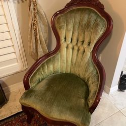 Antique Armchair New Upholstery 