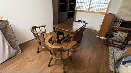 Vintage dining table and chairs