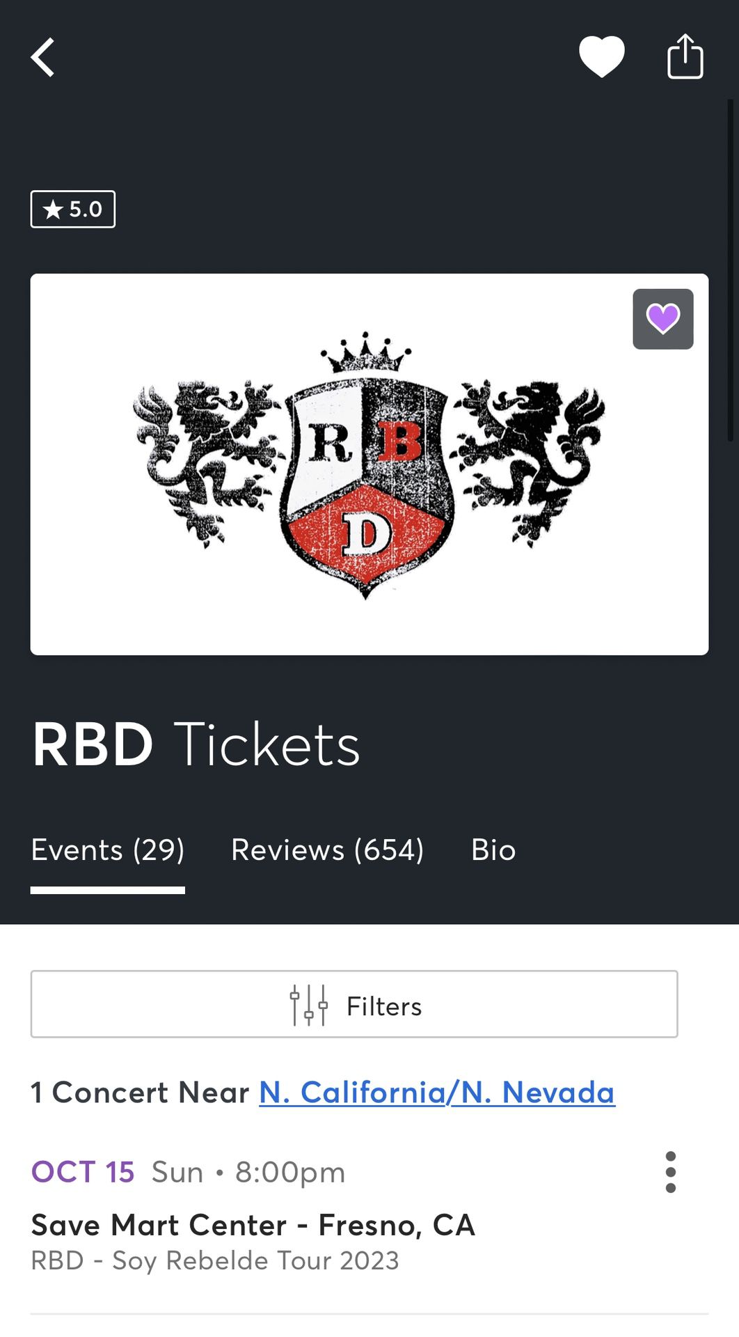 RBD Tickets