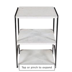 Crosby St. Hendrix Marble Accent Table