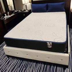 Queen Size Mattress 10” Inches Thick New From Factory Also Available in: Twin, Full, King Same Day Delivery