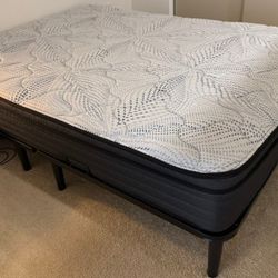 Queen Size Mattress- Box Spring- Like New Bed- & Bed Frame Optional 