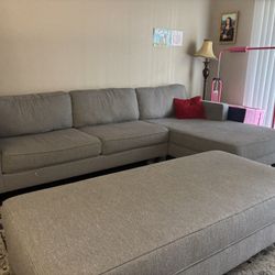 Living Spaces Chaise Sofa 