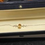 New, Price Firm, Custom Made 925 Sterling Silver and 8-inch Golden Citrine Bracelet  