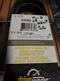New Serpentine Belt