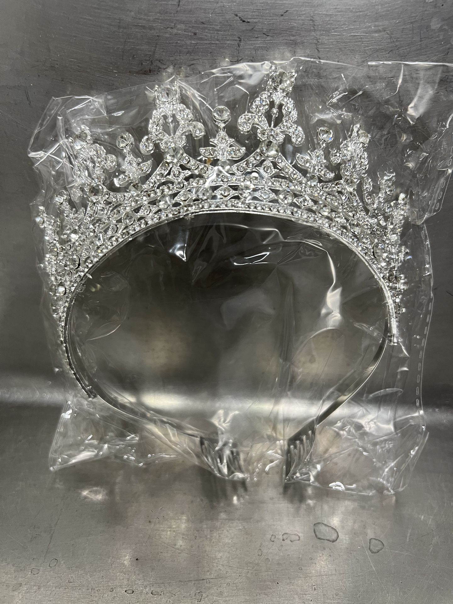 Silver and Crystal Tiara  - NWOT