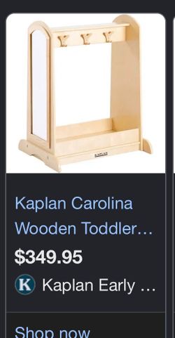 Kaplan Carolina Toddler Dress Up Center W/Mirror