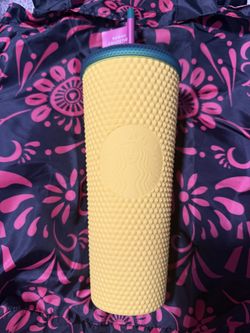 Starbucks 24oz Hawaii Yellow Studded Tumbler