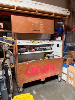 Job site storage box/gang box