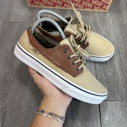 Vans OTW Mens 6.5 / Womens 8 M Shoes Brown Brigata Leather Skateboard Sneakers