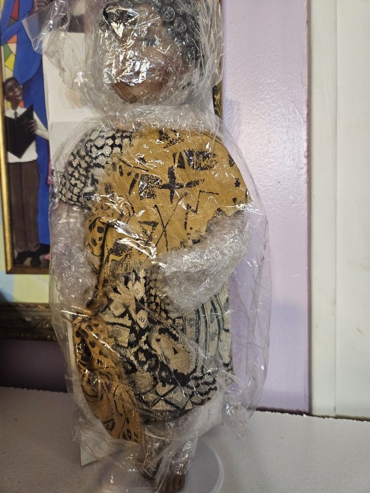 Africa Doll Porcelain 16"