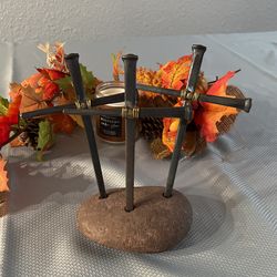 Christmas Present Crosses Hand Made Rough Steel Nails religious