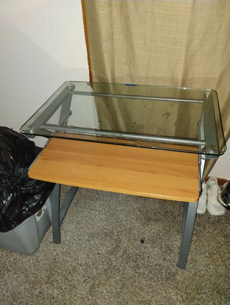 Glass Computer Table