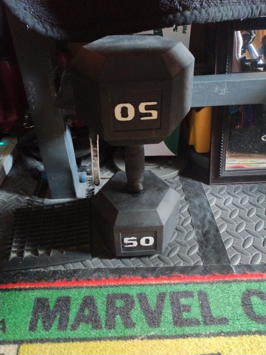 50 Pound Dumbbells
