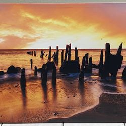 Wall Art Beach Scene Ocean 