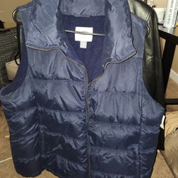 Navy Blue Old Navy Vest Puffer Coat