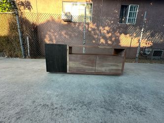 Timtam Wood TV Stand Media Console with Storage