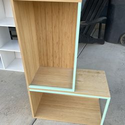 Wood & Metal Bookcase Shelves