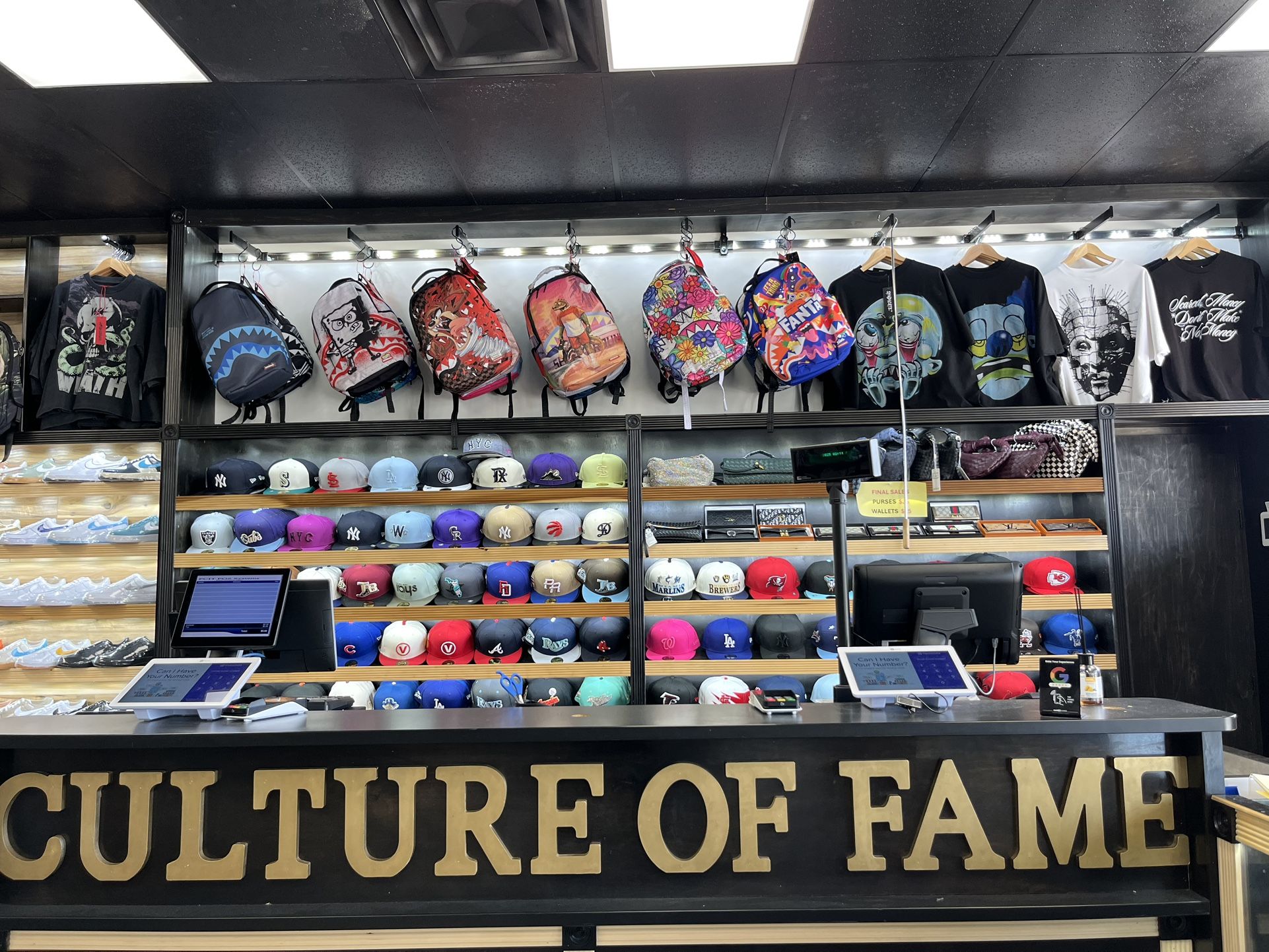 BACKPACKS/SHOES/CLOTHES