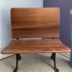 Old School Desk Bench 