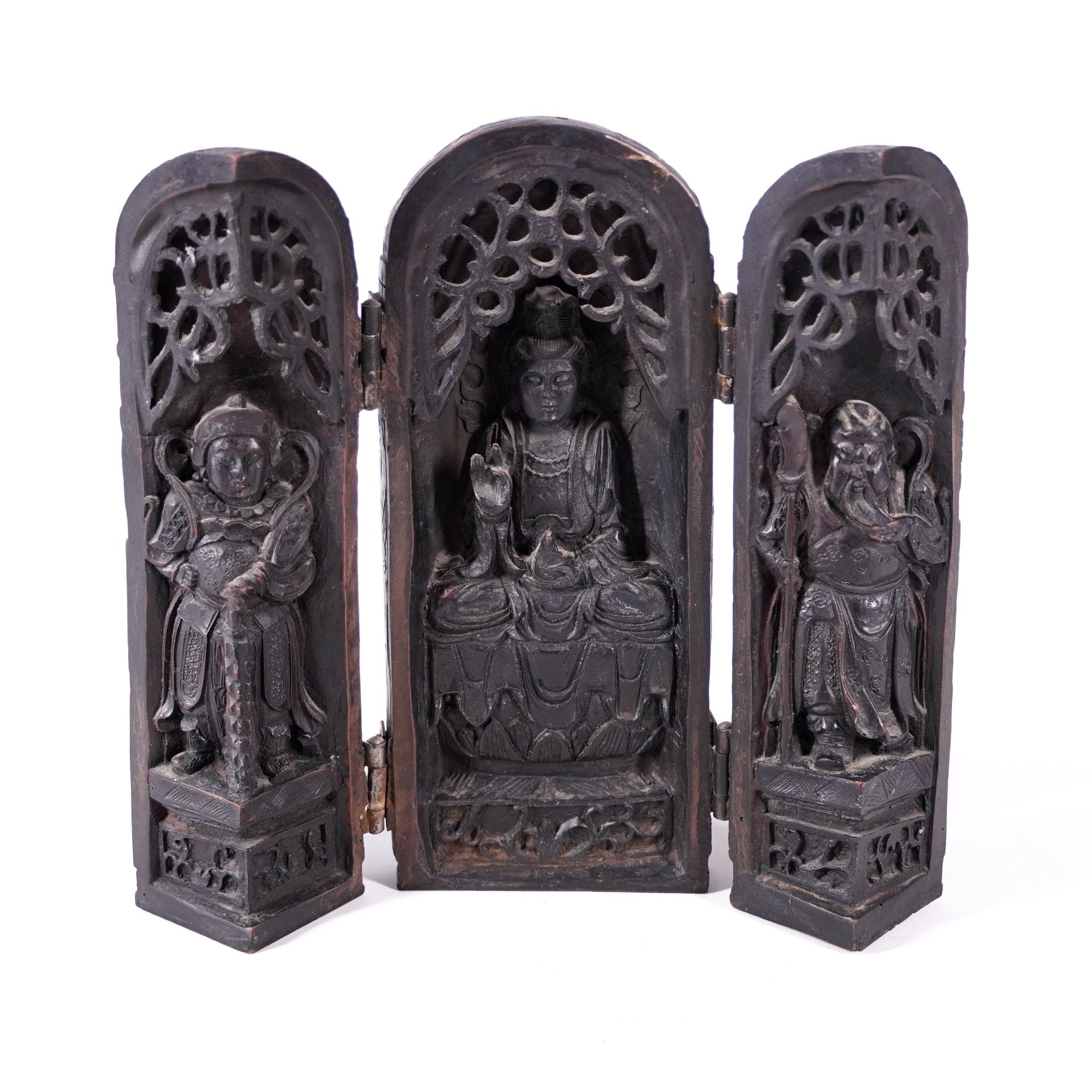 7" Foldable Indian Buddha Godhead God Figurine Statue Sculpture Artwork Art