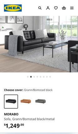 IKEA Leather Sofa And Loveseat Set