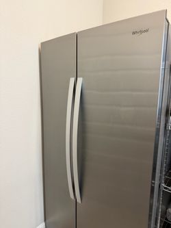 Whirlpool 25CuFt Large Side-by-Side Refrigerator Stainless Steel