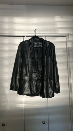 Women's Zara Leather Blazer