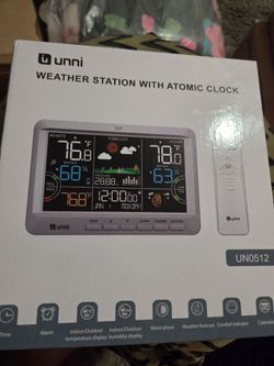 weather station with atomic clock