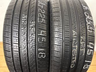 2 tires 225 45 18 Pirelli cinturato P7 no repairs high tread
