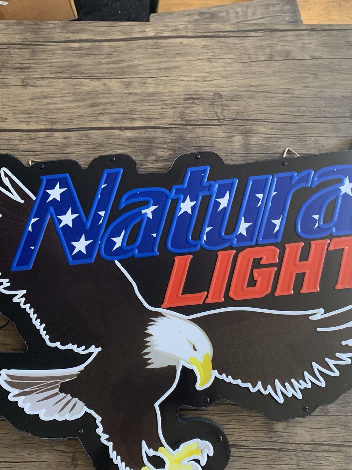 Natural Light Eagle Beer Sign