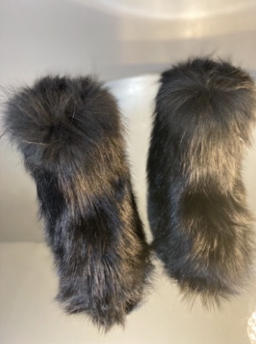Black Rasta Real Fur Boots Sizes 9.5, 10 Message True Size & Order