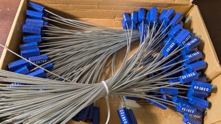 Nuogo 200 Blue Steel Security Cable Seals