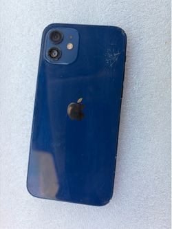 iPhone 12 64GB - Blue - Good Condition, Back Camera Lens Cracked (Works Great Otherwise)